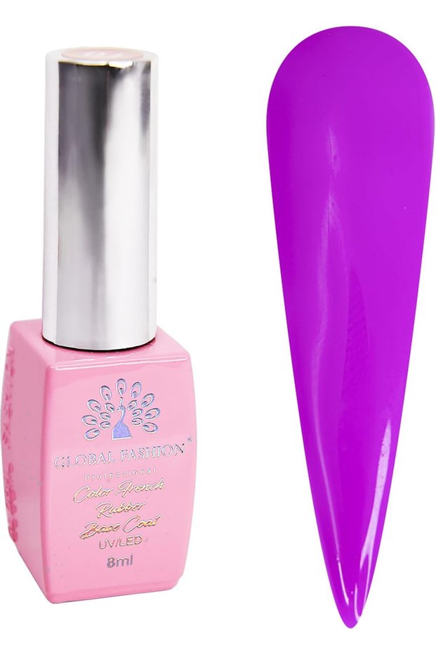 GLOBAL FASHION Neon Dream Nails! Neon Base Coat (8ml) - Vegan, Cruelty-Free, Chip-Resistant. Promotes Healthy Nails, Long-Lasting Gel Manicures | (06, 8 ml)
