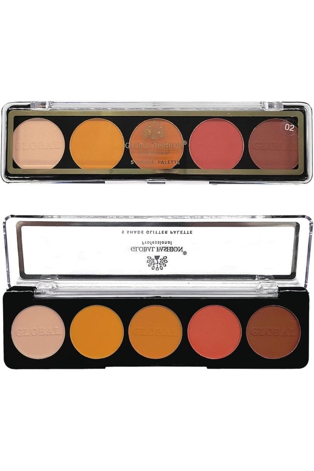 5-Color Eye Shad Palette - Long-Lasting Matte and Shimmer Shades, High Pigment, Blendable Makeup Palette for Day & Night Looks | (PALETTE 2)