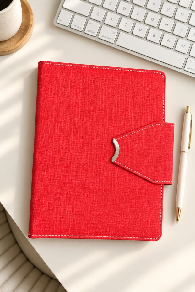 2027 Organizer Planner - Lockable Faux Leather Cover, 4 Color Options