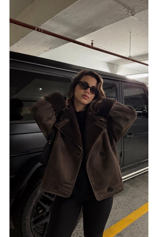 Women's Fur-Lined Oversize Jacket