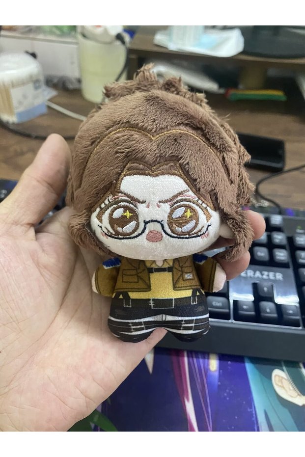 10cm Anime Levi Ackerman Eren Jaeger Mikasa·Ackerman Hange Zoe Cosplay Cotton Doll Plush Stuffed Dol