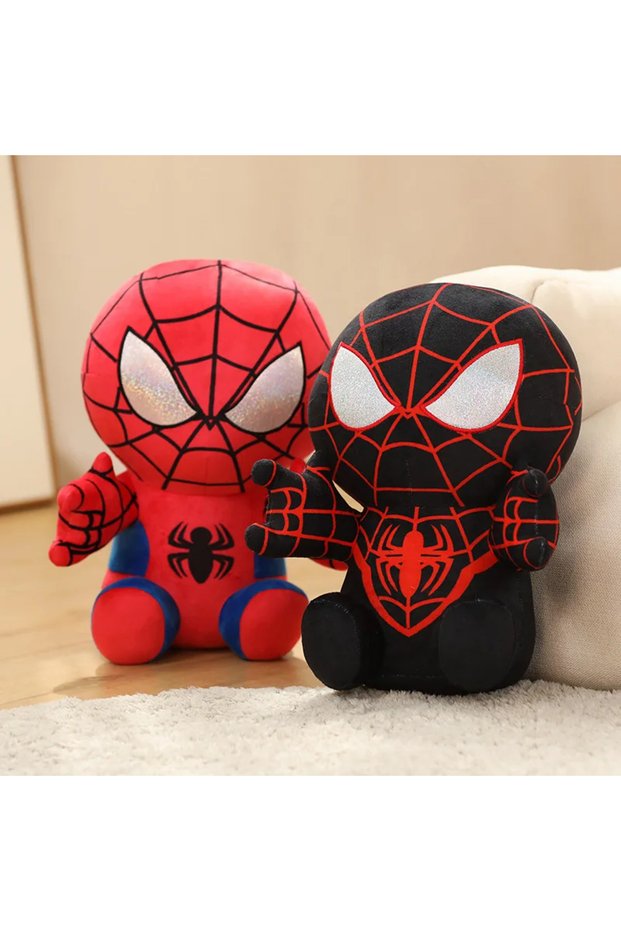 2PCS HOT Sale 22CM~30CM Anime Spiderman Plush Toys Into the Spider-Verse Gwen Peter Parker Noir Doll