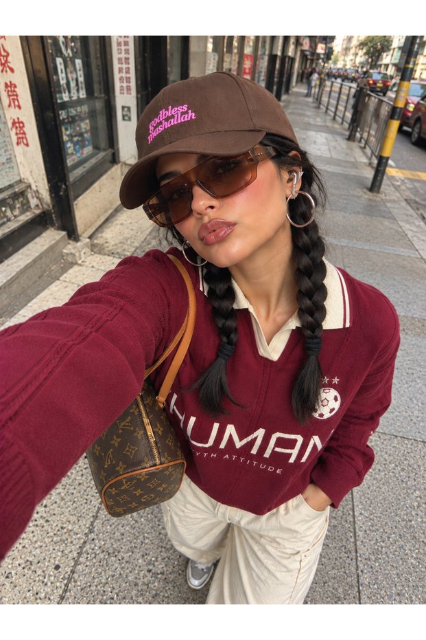 "Godbless Mashallah" Printed Sports Cap – Adjustable Cotton Cap for Everyday Outfits