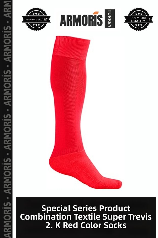 Special Series Product Combination Textile Super Trevire 2.K Red Color Socks