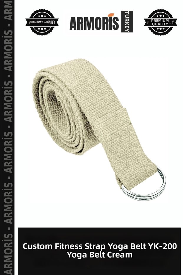 Special Production Training Tool Fitness Tie Belt Woo Yoga Yk-200 Yoga Belt Cream