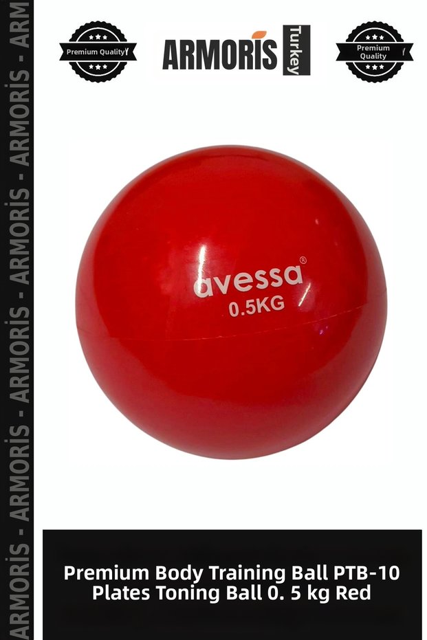 Premium Body Training Ball Ptb-10 Plates Toning Ball 0.5 kg Red
