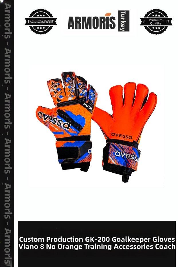 Special Edition Gk-200 Goalkeeper Glove Vıano 8 No Orange Training Accessories Coach