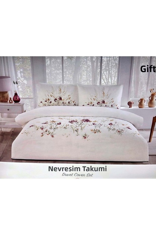 Nev Series - Githago Pink - Double Bed Duvet Cover Set