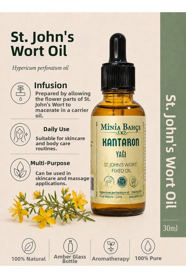 Yellow St. John's Wort Oil – 30 ml | Herbal St. John's Wort Care Oil