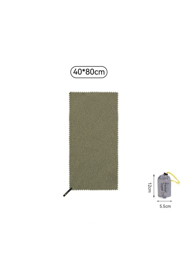 Green 40x80cm HIKEMAN Outdoor Quick-drying Towel Portable Camping Hiking Sports Towel Gym Towel