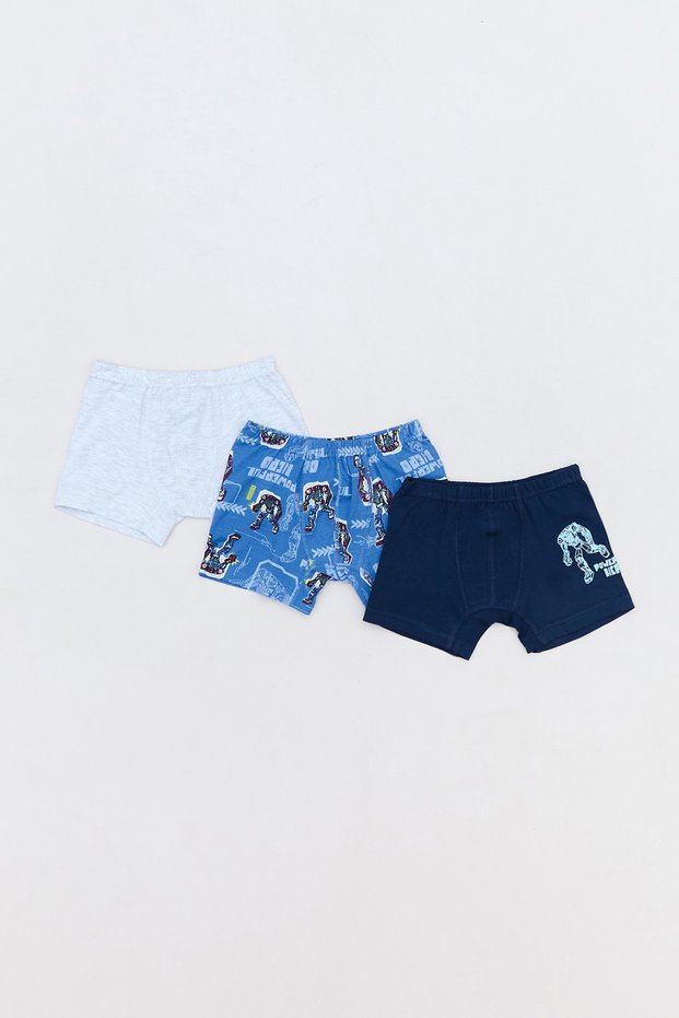 Printed Boys' 3-Pack Boxer Shorts
