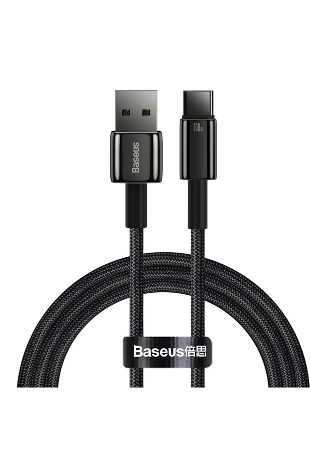 1m black 100W USB Type C Cable For Samsung Pro Fast Charging Wire USB-C Charger Data C