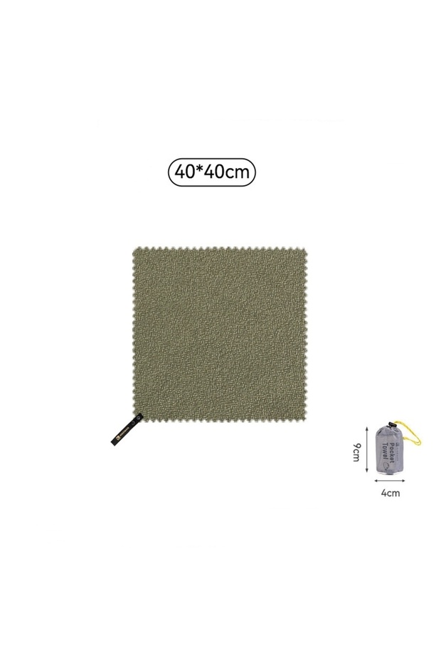 Green 40x40cm HIKEMAN Outdoor Quick-drying Towel Portable Camping Hiking Sports Towel Gym Towel