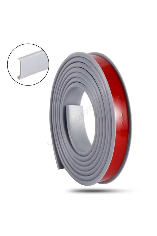 18mm 5M Gray 5M U-Shape Edge Banding Strip Self-Adhesive Flexible TPE Rubber Furniture Corner Guards