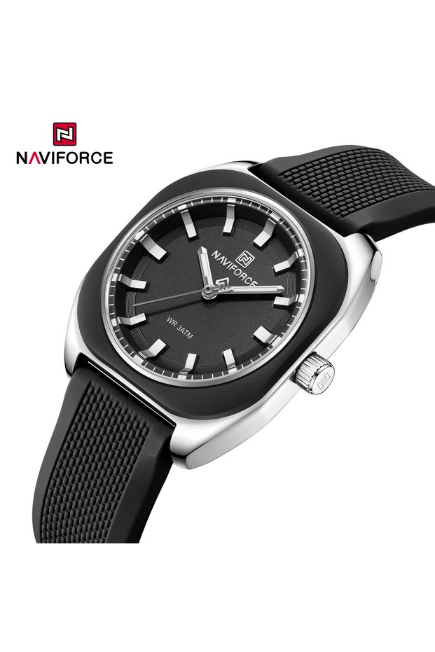 NAVIFORCE SBB- NAVIFORCE Fashion Women's Casual Elegant Simple Polygon Quartz Silicone Watch Gift fo