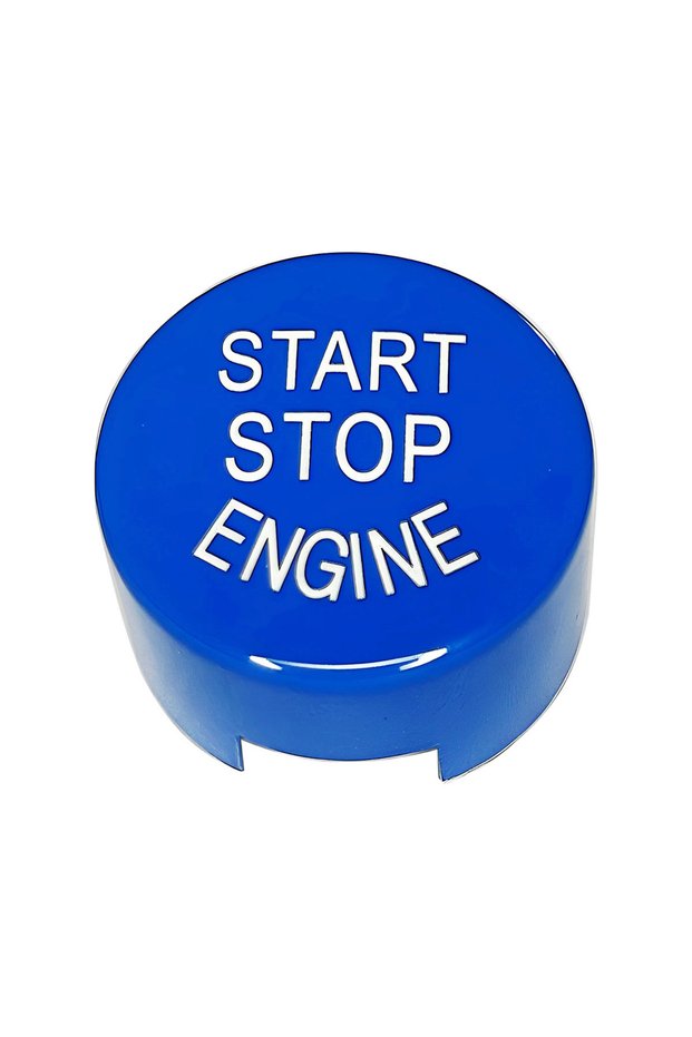 Bright Blue Start Stop Engine Push Button Switch Cover for BMW F20 F21 F22 F23 F30 F31 F32 F33