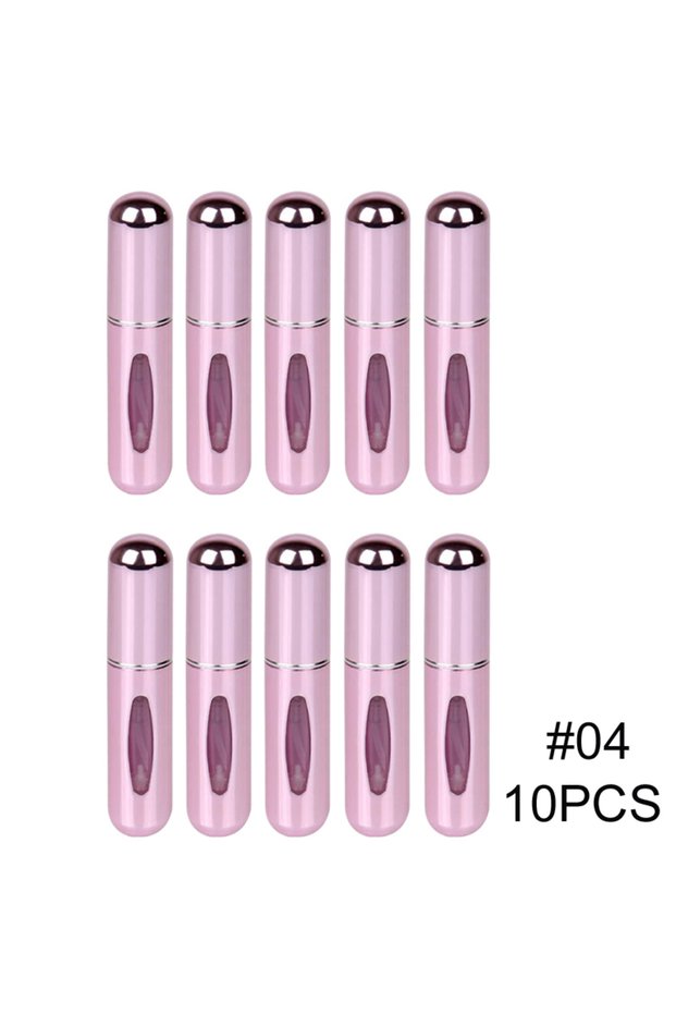 5ml 04-10 5ml Portable Refillable Spray Bottle Plastic liner Perfume Atomizer Mini Sample Bottle For