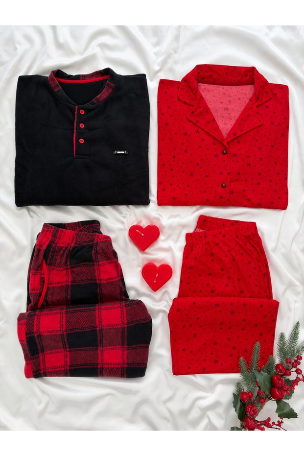 Daily Comfortable Couple Long Sleeve Pajama Set (Set of 2)