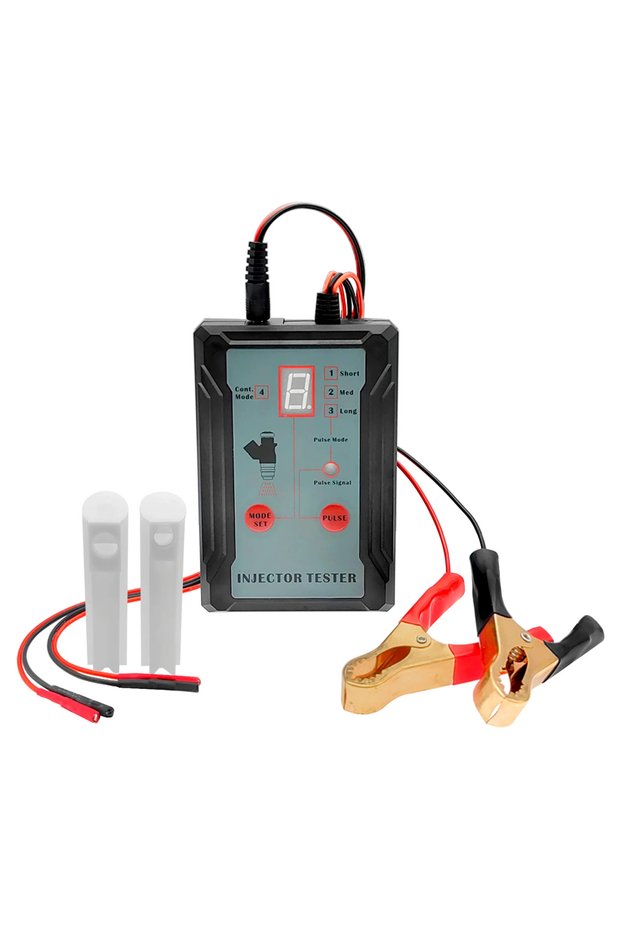 White pole set Upgraded Fuel Injector Tester & DIY Cleaning Tool - Test Two Injectors Simultaneously
