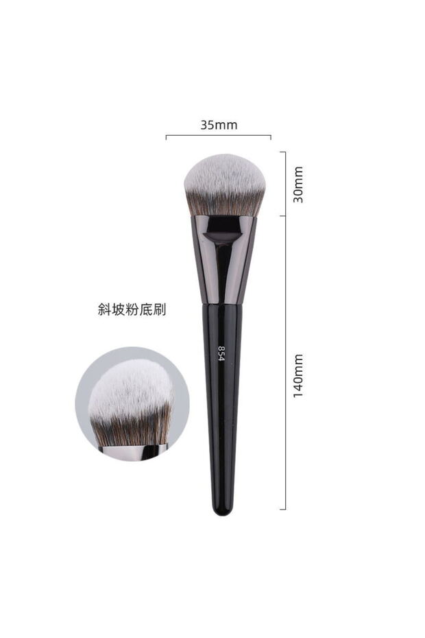 854 1pc Angled Foundation Makeup Brushes Liquid Foundation Base Make up Brush Bronzer sided Detail F