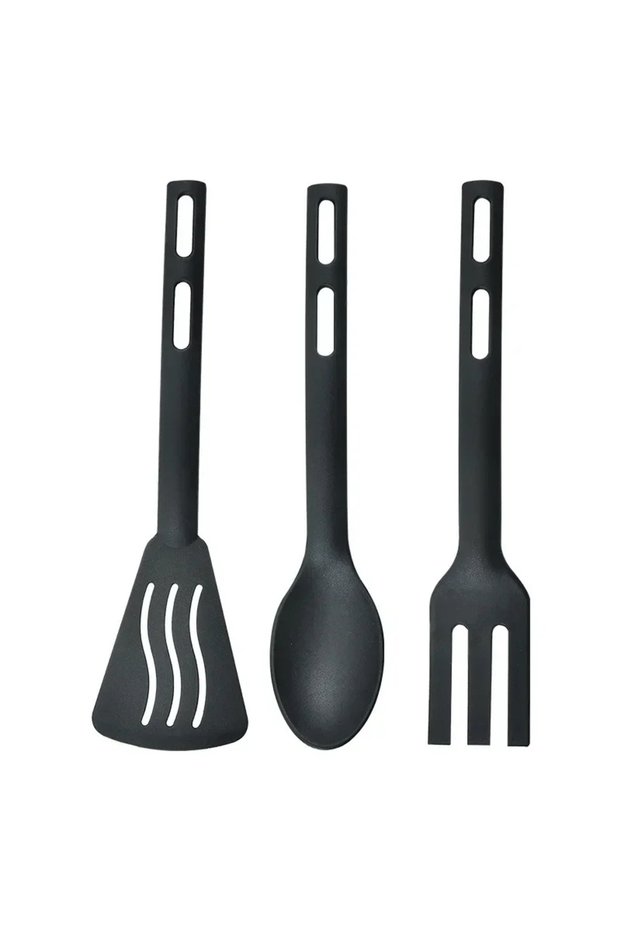 Set of 3pcs 1/3PCS Nylon Kitchen Utensils Set Kitchen Cooking Tools Slotted Turner Solid Spoon Fork