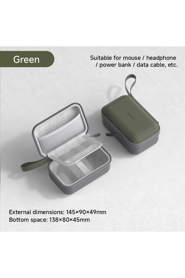 Green Hagibis Electronic Organizer Travel Case Bag for Mouse Portable Carry Case for Wireless Mouse