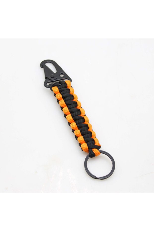BlackOrange 4 Styles Men Paracord Keychain Selected High Quality Outdoor Hiking Umbrella Ropes Adven