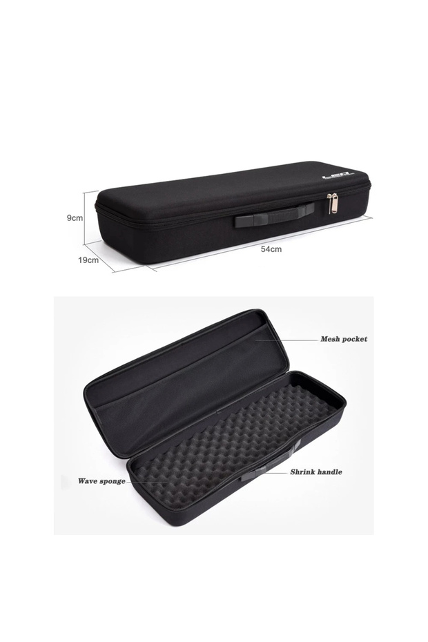 toolbox Portable Fishing Tool Bag EVA Shockproof Portable Fishing Rod Bag Sponge Lining Fishing Whee
