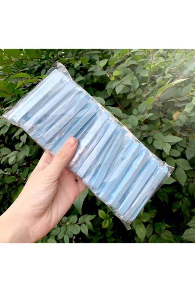 Blue-50pcs 12/50PC Compressed Face Wash Wash Face Sponge Clean Face Disposable Powder Puff Face Clea