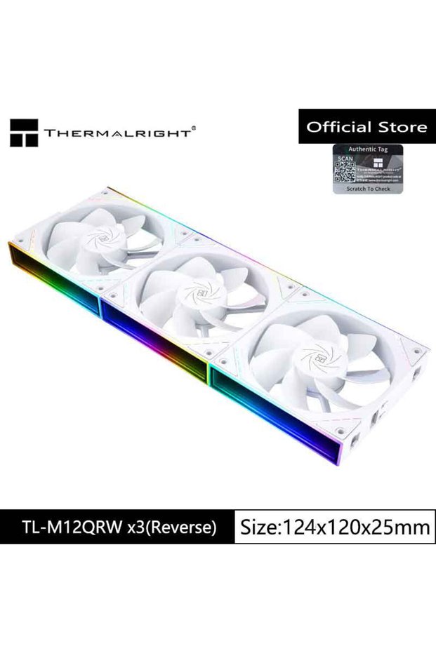 A-RGB Other TL-M12QRW Reverse x3 Thermalright TL-M12Q Computer Case Cooling Fan, Wireless Splicing/I