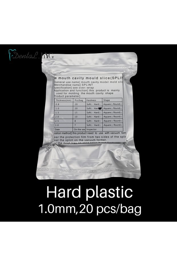 Hard Plastic 1.0mm 0.8/1.0/1.5/2.0/2.5/3.0mm Dental Lab Orthodontic Splint Retainer Slice Vacuum For