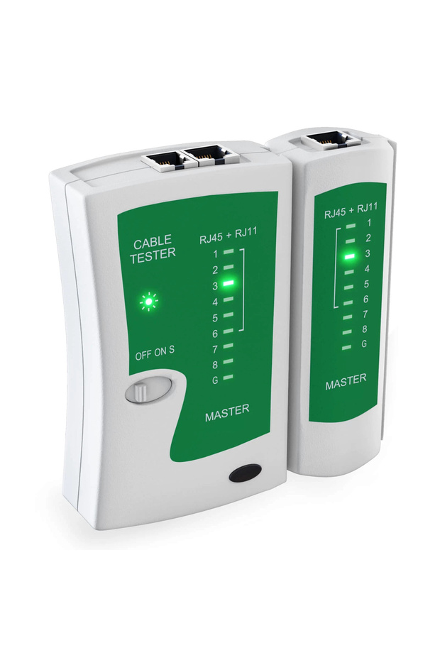 Green ZOERAX RJ45 Network Ethernet Cable Tester for LAN Cat5 Cat5e Cat6 Cat6a Cat7 UTP/Shielded Cabl