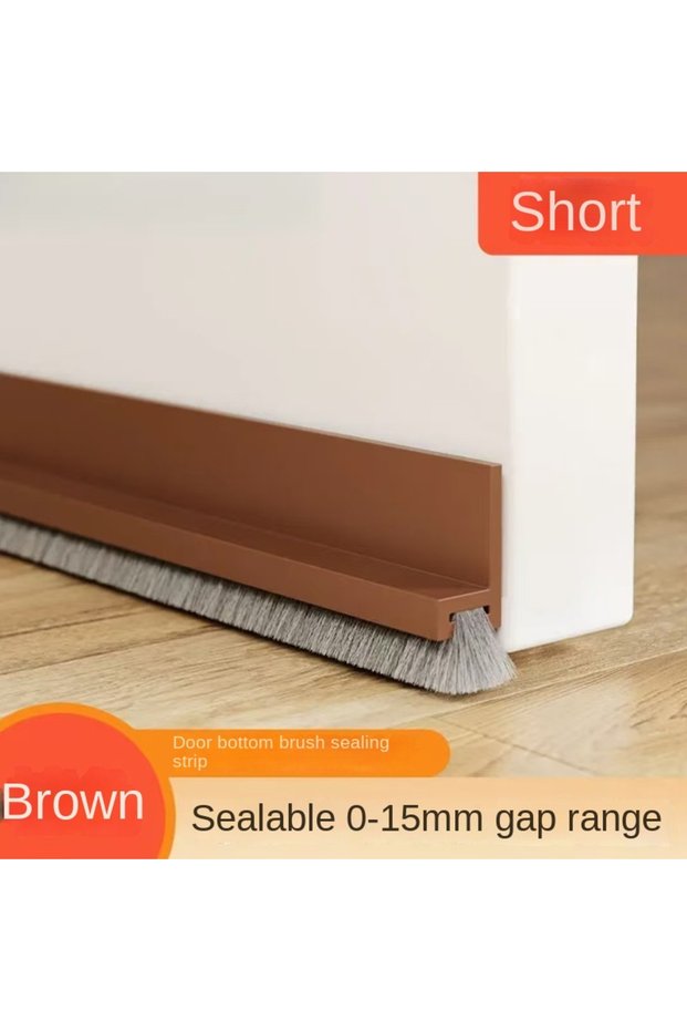 1M chuan mao Brown 30 Door Sealing Strip Self-adhesive Door Bottom Gap Filler Sealed Brush Strips We