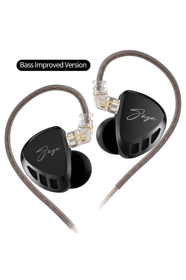 Bass No MIC KZ Saga In Ear Earphones Two Different Tuning Music Headphones HiFi Stereo Bass Earbuds