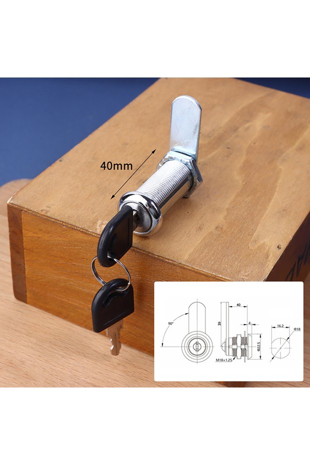 A7 Cabinet Door Lock Desk Cabinet Lock Metal Alloy Cylinder With 2 Keys Security Lock Furniture Cabi