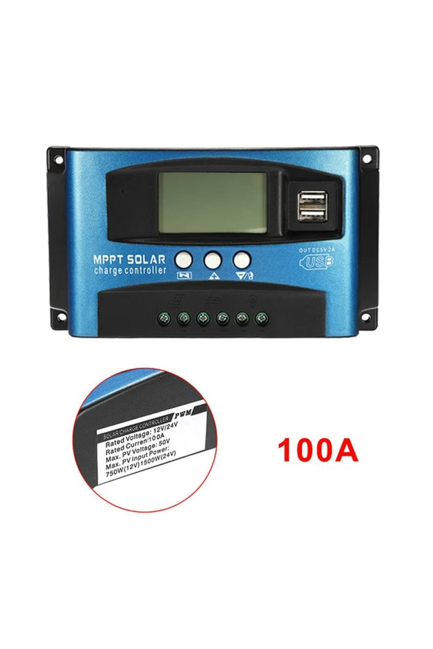 MPPT-100A MPPT Solar Charge Controller 12V 24V Solar Panel Battery Charger 30A 40A 50A 60A 100A Dual