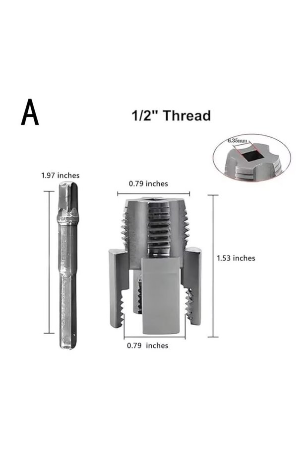 A Pipe Thread Cutting Tool Integrated Internal & External Pipe Threading Tool Electric Drill Compati