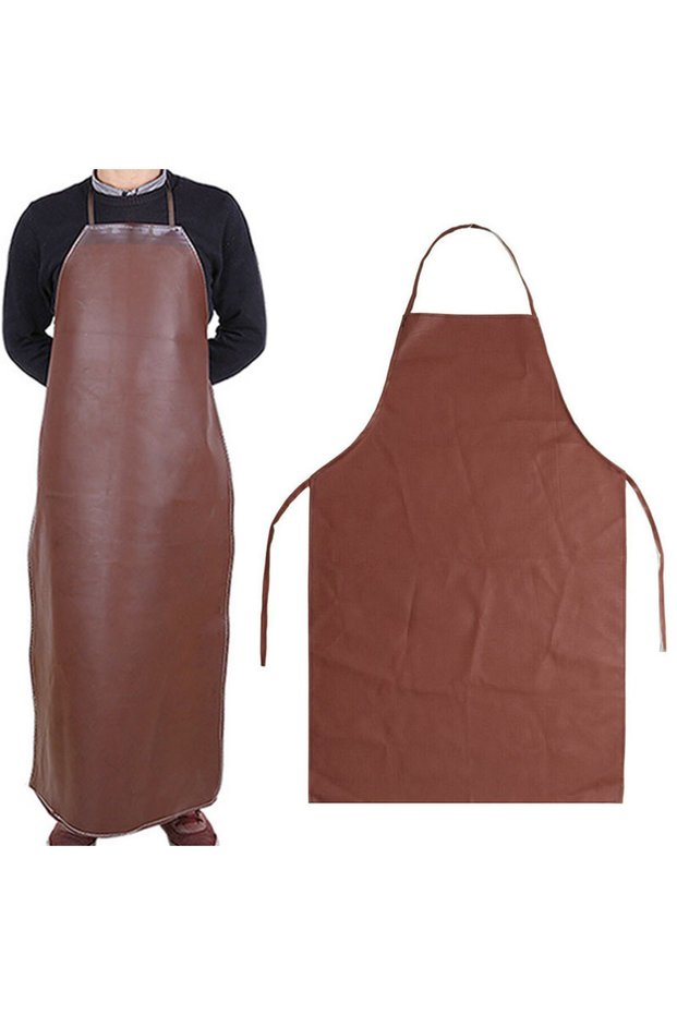 97×65CM Leather Welding Apron Polyurethane Equipments Welder Thermal Insulation Protection Wears ...