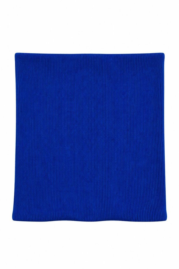Cotton Ribana Neck Collar Navy Blue