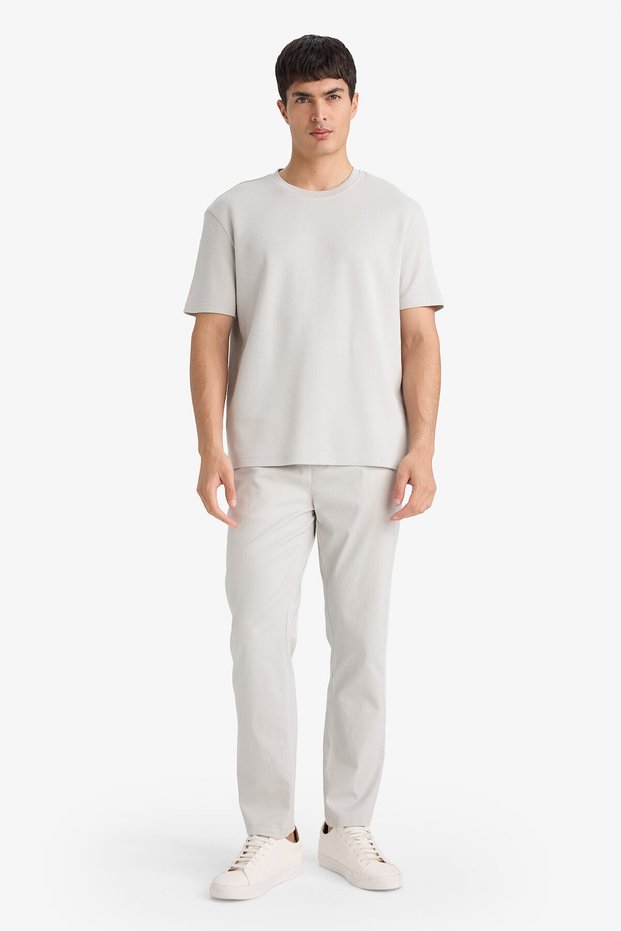 Regular Fit Cotton Smart-Casual Trousers F9224Ax26Sp