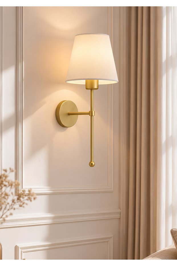 Homing Sohen Gold Wall Sconce Cream 241968