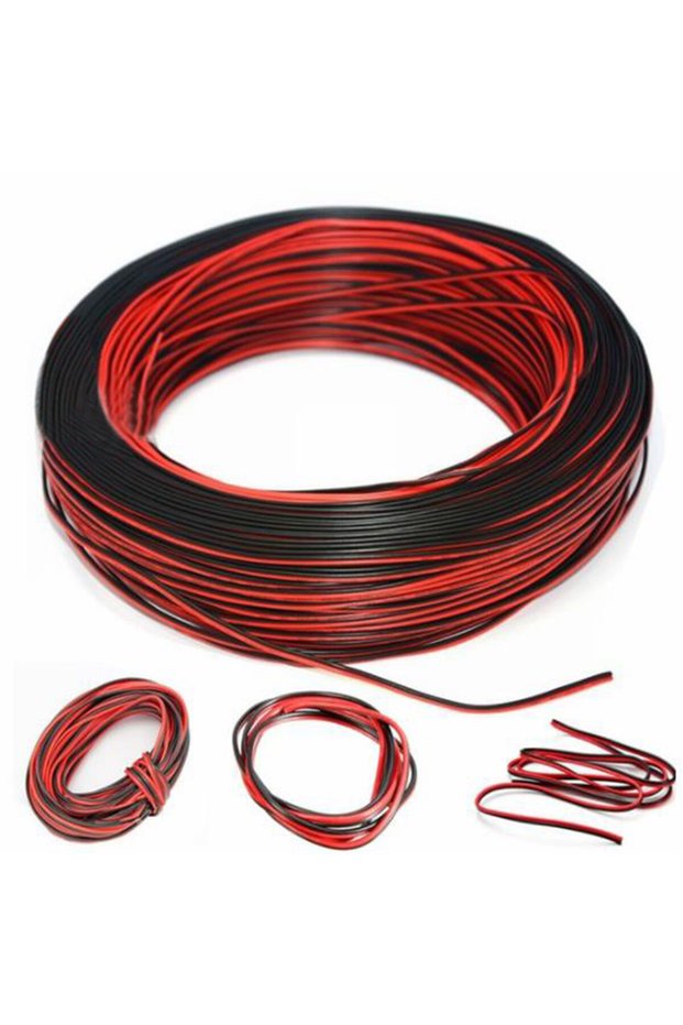 1PC 10m 2Pin Cars Motorcycle Electric Wire Cable Red/Black Connector For Led Light 2Extension Cord P