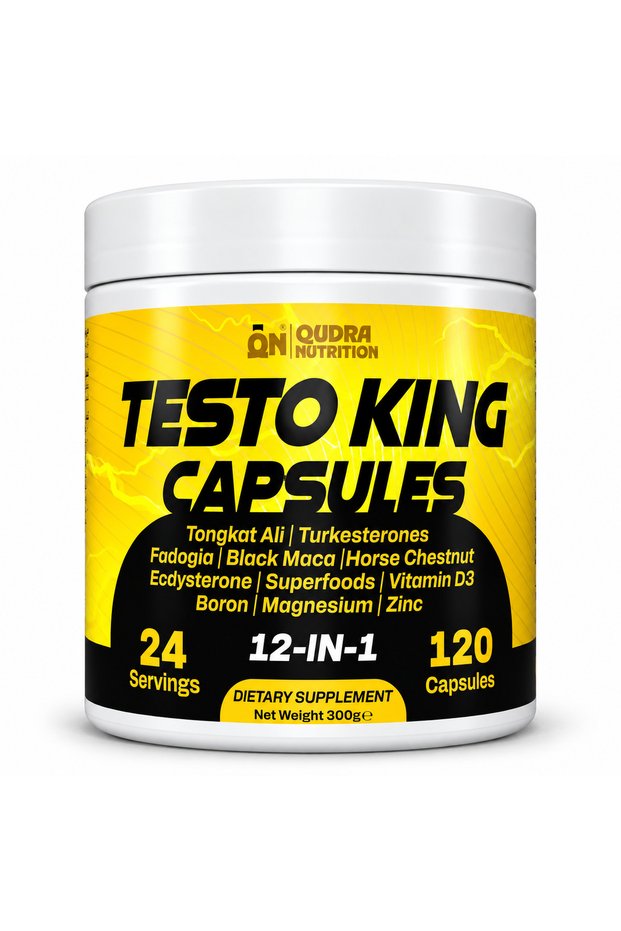 Testo King 12-in-1 Herbal Formula, 120 Capsules