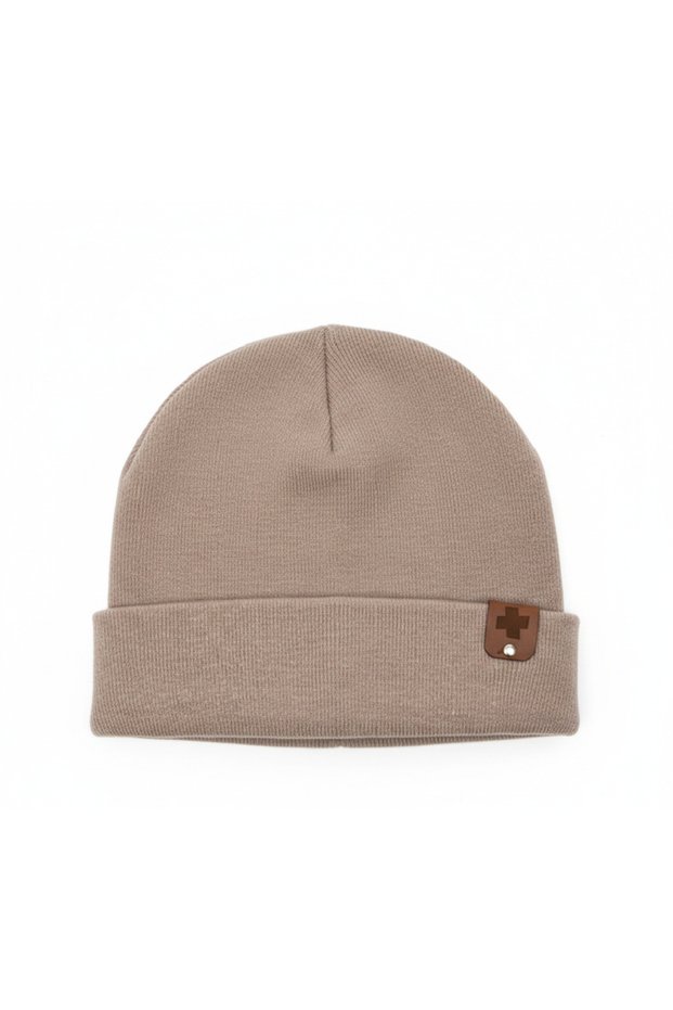 Cotton Ribana Beret Bej