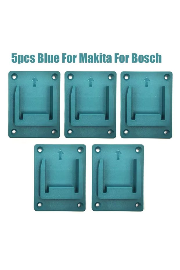 For Makita Bosch 5Pcs Tool Mount Storage Bracket For Makita For Bosch18V Li-ion Battery Tool Machine