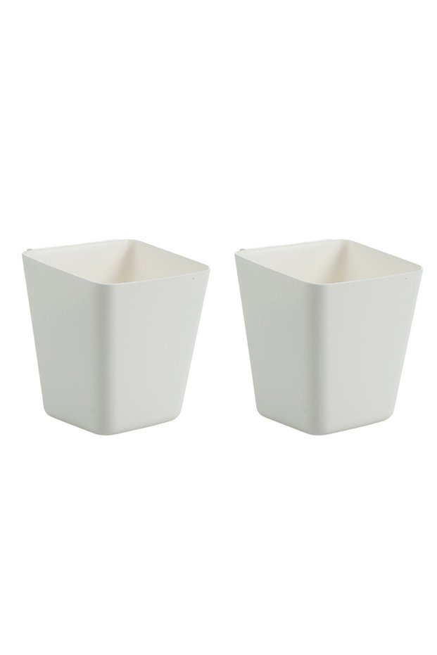 2pcs-White 1/2pcs desk trolley hanging beauty car storage box hanging container Desk pen container s