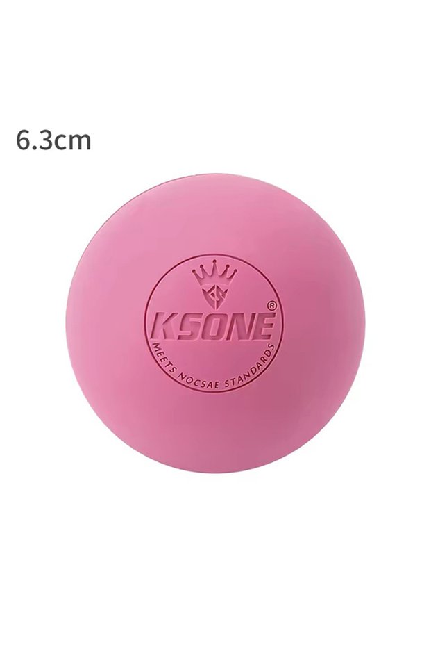 Pink 6.3CM Massage Lacrosse Balls Fascia Ball Fitness Balls Massage Deep Tissue Foot Back Shoulder F
