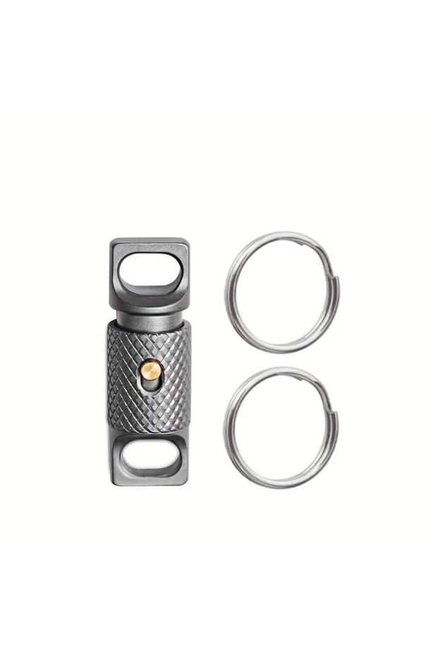 GRAY Titanium Alloy Mini Keychain Portable Quick Dismantling Durable Household Outdoor EDC Tool