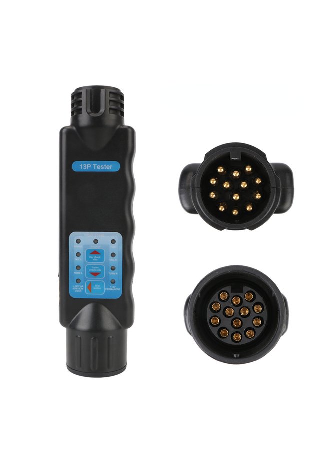 12V 13 PIN Tester 12V Trailer Socket Tester Towbar Plug Socket Diagnostic Tools 7Pin/13 Pin Caravan