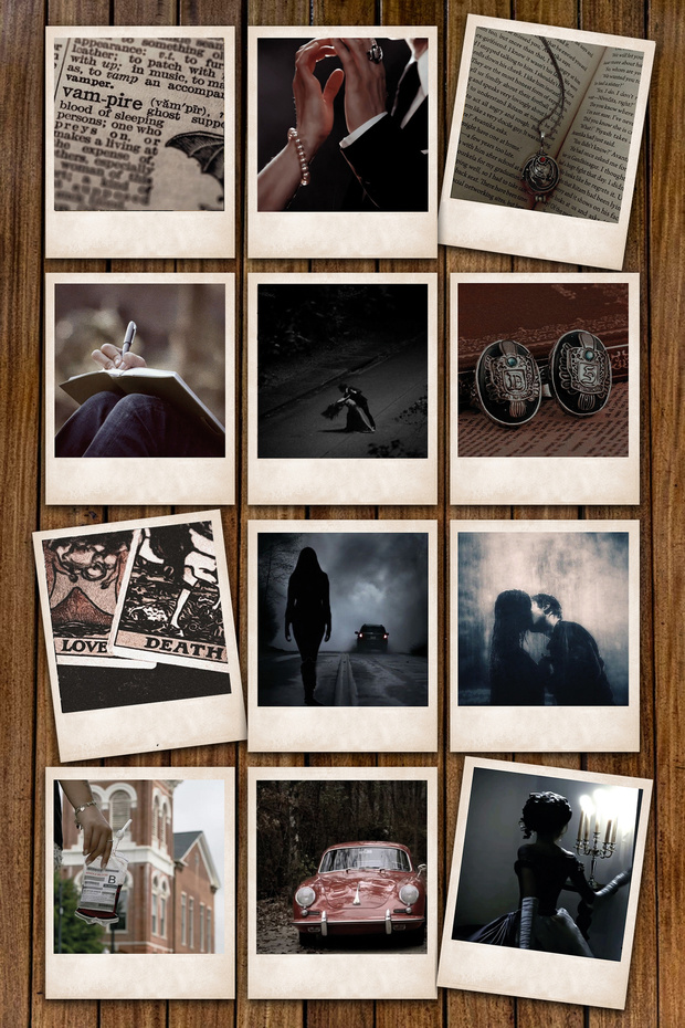 Vampire Themed 12-Piece Pola Card Set - Vampire